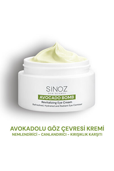 SİNOZ Avokado Bomb Göz Çevresi Bakım Kremi - Nemlendirici Canlandırıcı Kırışı...