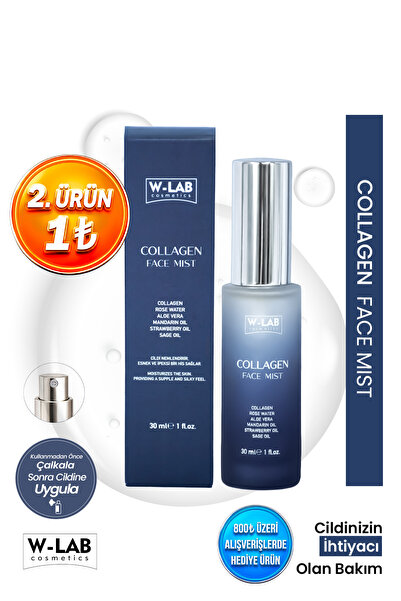 W-Lab Cosmetics Collagen Face Mist Cilt Sıkılaştırıcı & Elastikiyet Artırıcı ...