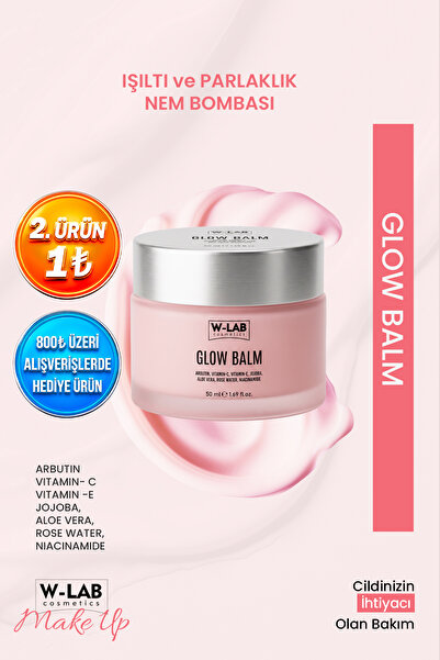 W-Lab Cosmetics 4 Etkili Makyaj Balmı Nem,Baz,Işıltı ve Parlaklık Glow Balm 5...