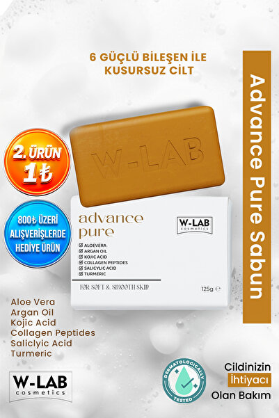 W-Lab Cosmetics Advance Pure Aloe Vera, Argan Yağı, Kojik Asit, Kolajen, Sali...