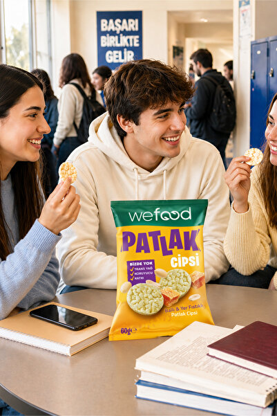 Wefood Ballı & Yer Fıstıklı Patlak Cipsi 60 g 15'li