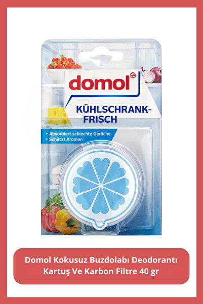DOMOL Kokusuz Buzdolabı Deodorantı Kartuş Ve Karbon Filtre 40 gr.