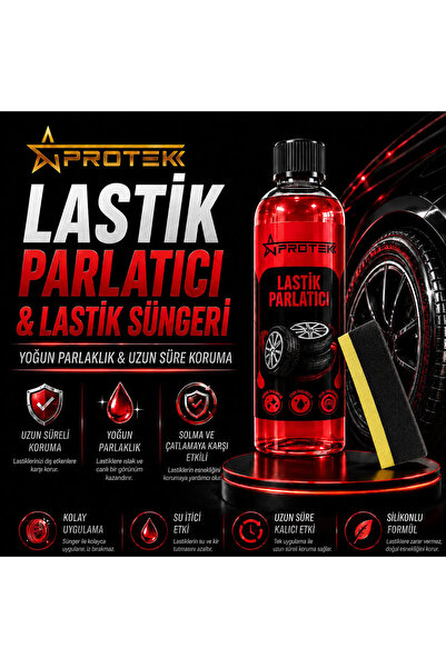 PROTEK Lastik Parlatıcı + Lastik Süngeri