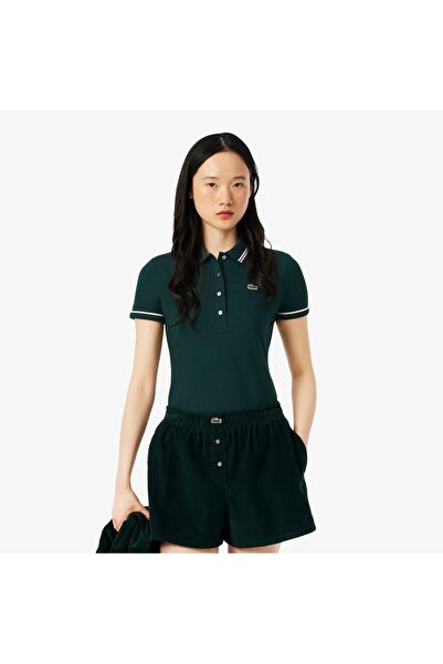 Lacoste Polo L.12.D slim fit pentru femei cu detalii decorative