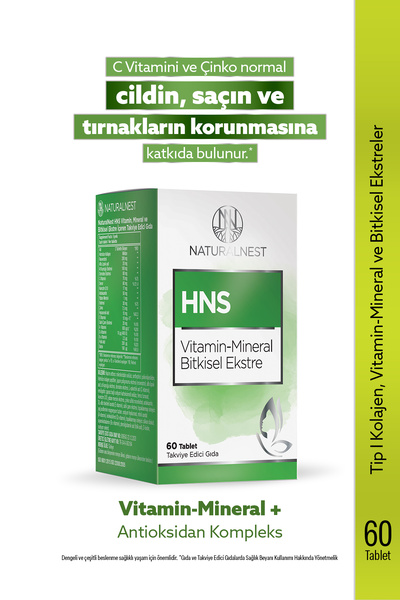 Naturalnest Hns 60 Tablet — Vitamin — Mineral — Bitkisel Ekstre