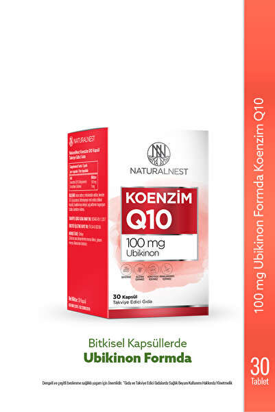 Naturalnest Koenzim Q10 Kapsül Takviye Edici Gıda 30 Kapsül