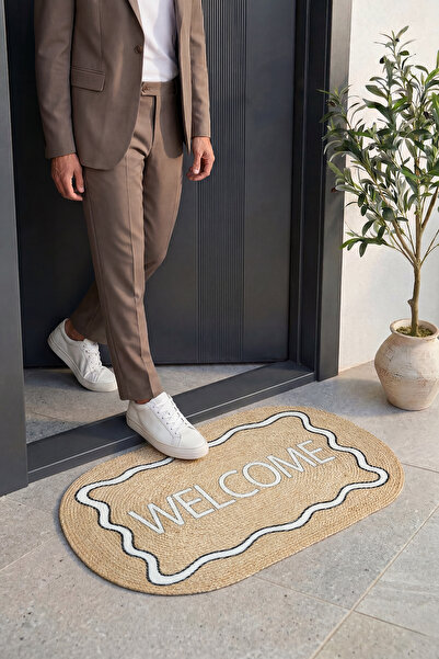 Cool Halı Passy Welcome Kapı Önü Paspası Dekoratif Balkon Ev Giriş Dış Kapı Ö...