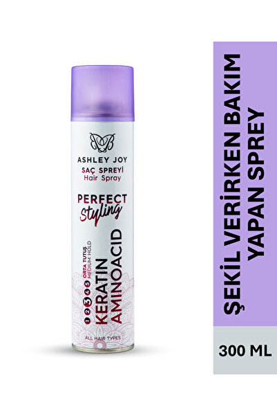 ASHLEY JOY Keratin Ve Aminoasit Içeren Orta Tutuş Şekillendirici Saç Spreyi 3...