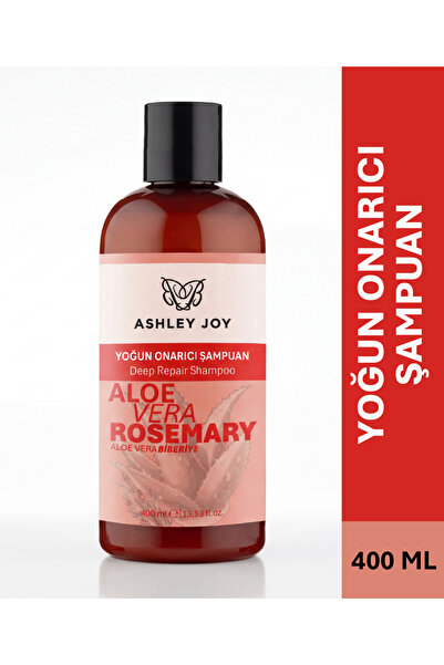 ASHLEY JOY Yıpranmış Saçlara Özel Biberiye İçeren Yoğun Onarıcı Şampuan 400 ml