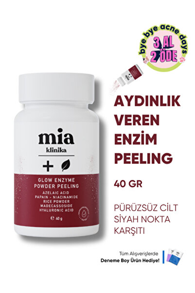 mia klinika Arındırıcı ve Aydınlatıcı Enzim Peeling Toz Temizleyici