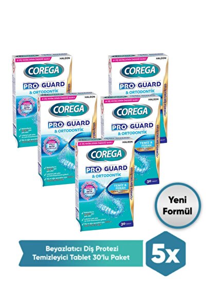 Corega Proguard & Retianer Diş Aparatı Temizleyici Tablet 150 Adet (30x5)