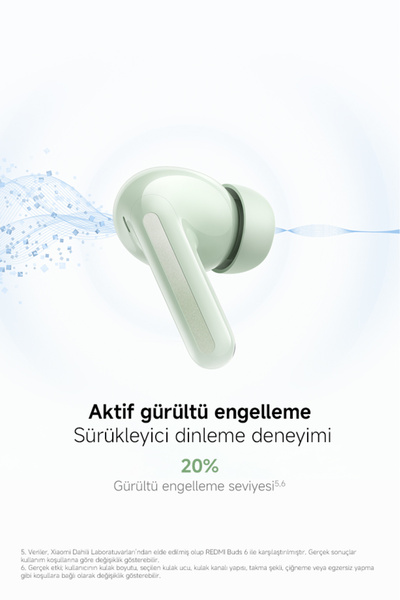 Xiaomi REDMI Buds 8 Yeşil Kulakiçi Kulaklık TWS - ANC BT 5.4 (Xiaomi TR Garantili)