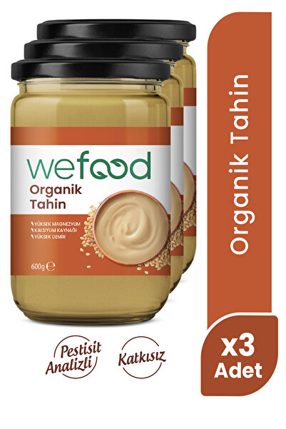 Wefood Organik Tahin 600 Gr 3'lü