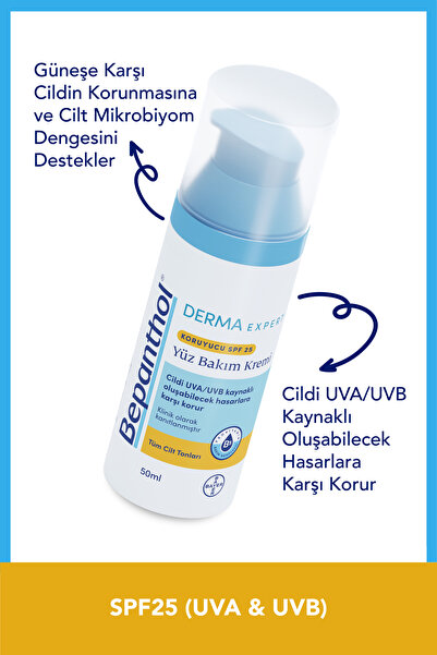 Bepanthol Derma Nemlendirici Ve Besleyici Spf 25 Günlük Yüz Bakım Kremi 50 ml - Günlük Yoğun Nemlendirici