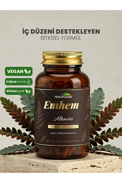 Hekimzade EMHEM 90 Kapsül 650mg – Altın Otu İçeren Takviye Edici Gıda