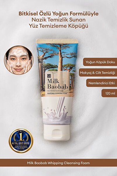 Milk Baobab Bitkisel Özlü Nazik Temizlik Sunan Yoğun Yapılı Temizleme Köpüğü ...