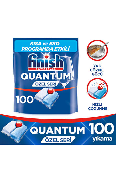 Finish Quantum Özel Seri Bulaşık Makinesi Deterjanı Kapsül Tablet 100 Adet