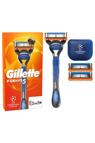 Gillette Champions League Özel Seri Üretim Fusion 5 Bıçaklı Tıraş Makinesi 3up