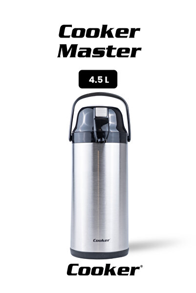 Cooker Master 4.5 Litre Paslanmaz Çelik Pompalı Termos CKR2009