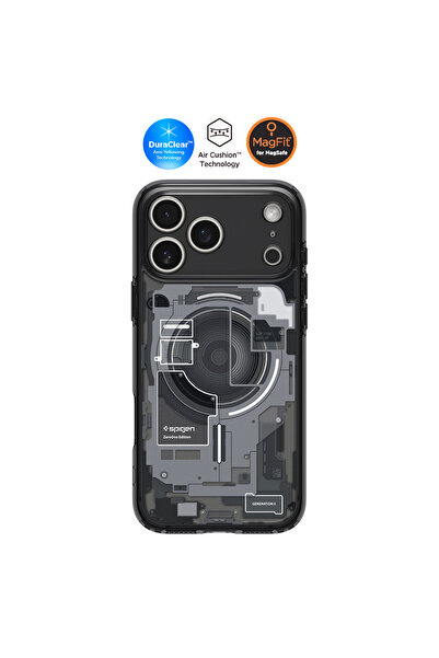 Spigen iPhone 17 Pro ince MagSafe Kılıf Ultra Hybrid MagFit Zero One Black Ta...