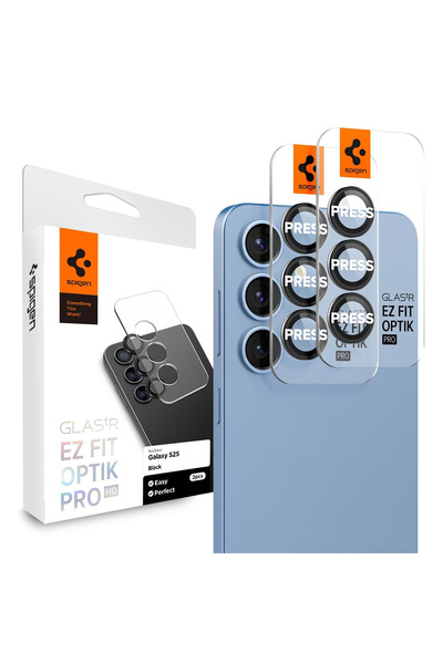 Spigen Galaxy S25 Plus Kolay Kurulum Kamera Lens Camı Koruyucu GLAS.tR EZ Fit...