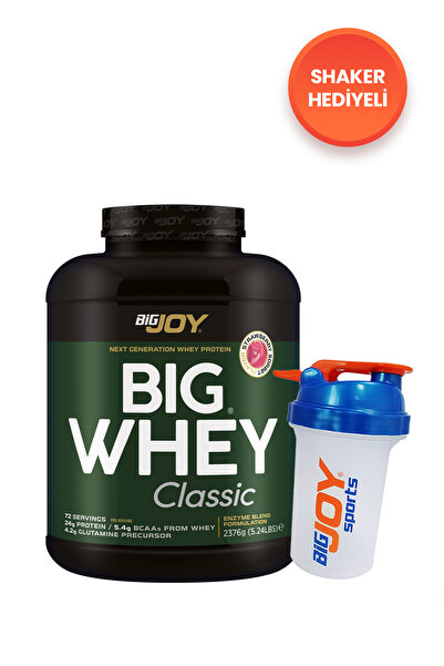 Bigjoy BIGWHEY Whey Protein Classic Çilek Aromalı 2376g 72 Servis