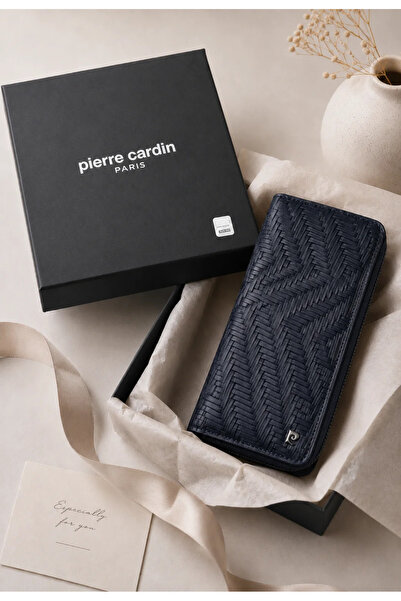 Pierre Cardin Unisex Men's and Women's 100% Genuine Leather Vertical Wallet C...
