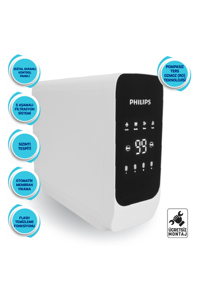 Philips Dijital Pompasız Su Arıtma Cihazı Aut3062/62