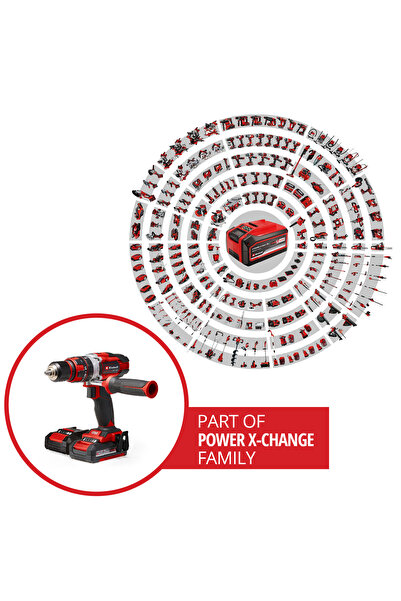 Einhell Darbeli Vidalama TE-CD 18/48 Li-i Kit (18 V, 48 Nm, 2x2.0 Ah) - 4513935