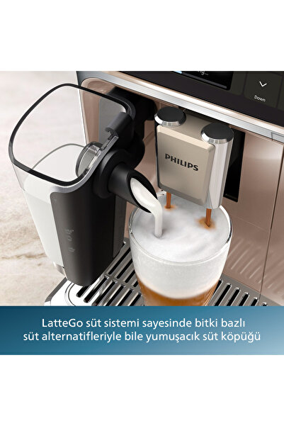 Philips 5500 Serisi LatteGo Tam Otomatik Espresso Makinesi, 20 Sıcak ve Soğuk İçecek, EP5543/80