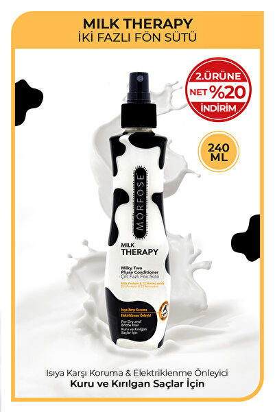 Morfose Milk Therapy Çift Fazlı Saç Bakım Fön Suyu 240 ML - Saç Dökülmesi Önl...