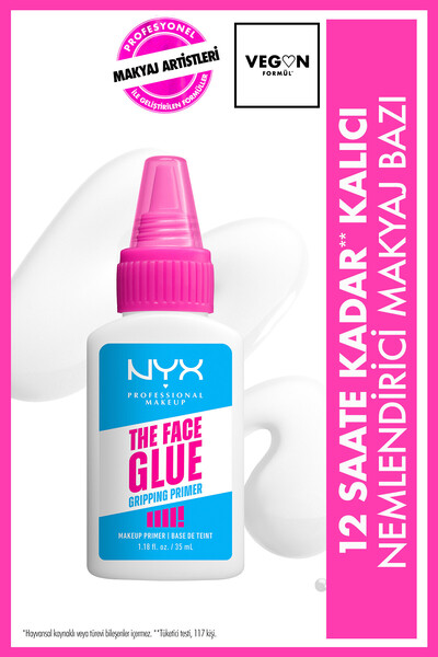 NYX Professional Makeup Face Glue Primer 12 Saate Kadar Kalıcı Nemlendirici M...