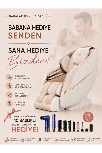 Voit Zero Gravity Masaj Koltuğu 3D Masaj Kumandalı Bluetooth Hoparlörlü  MONT...