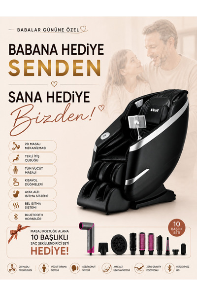 Voit Venom Masaj Koltuğu – Tablet Kontrollü, Bluetooth Hoparlörlü, Kurulum Ge...