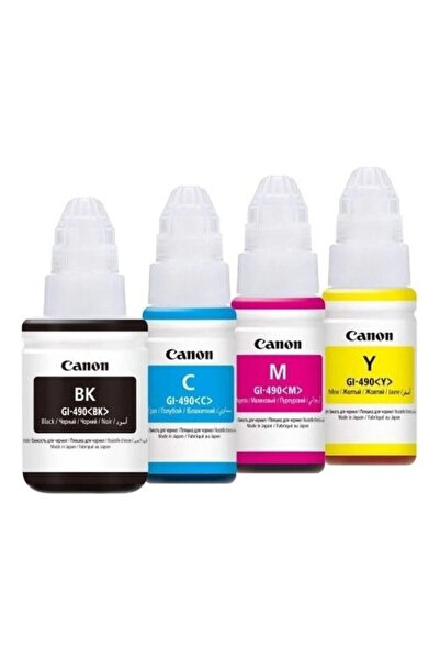 Canon GI-490 Pixma G2411 4 Renk Mürekkep Seti