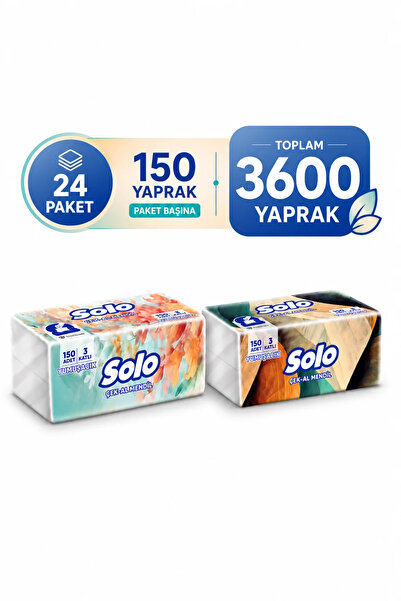 Solo Çek-al Mendil 24'lü