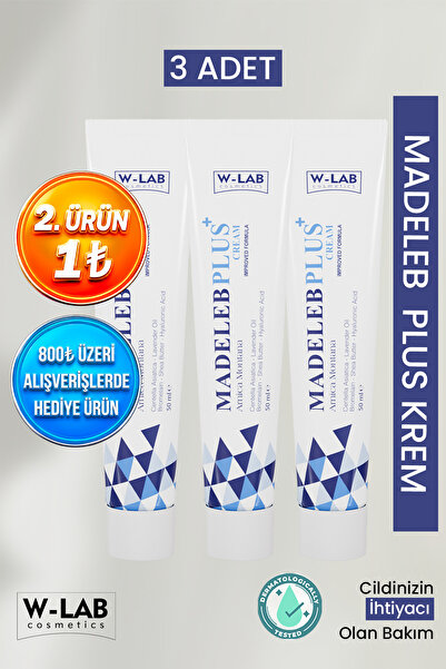 W-Lab Cosmetics W Lab Kozmetik Madeleb Plus Krem 3 Lü Paket
