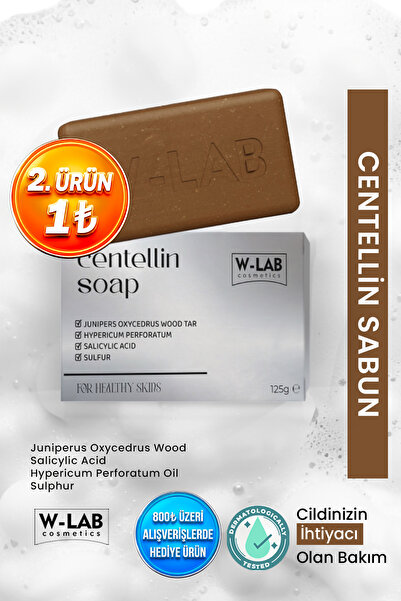 W-Lab Cosmetics Centellin Sabun 125 gr  Egzama, Pullanma, Sedef ve Kaşıntıya ...