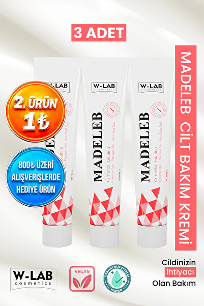 W-Lab Cosmetics Madeleb Cilt Bakımı Kremi 3 lü Set