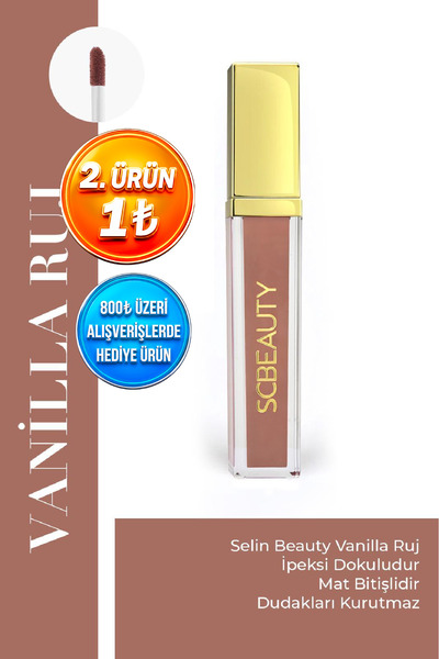 SELİNBEAUTY أحمر الشفاه الفانيليا