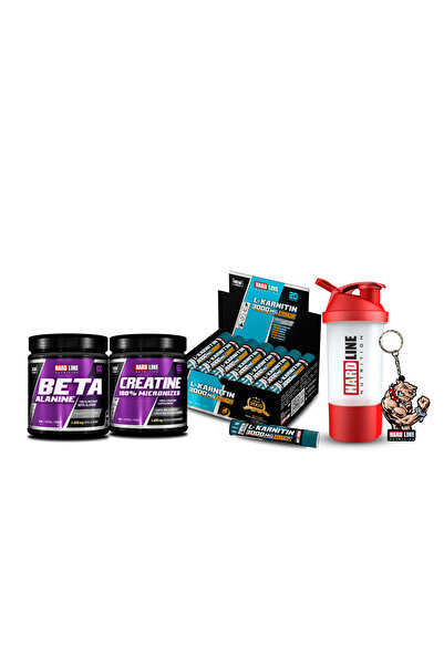 Hardline L-karnitin Matrix 3000 Mg 20 Ampul Limon Kreatin 300 gr Beta Alanine