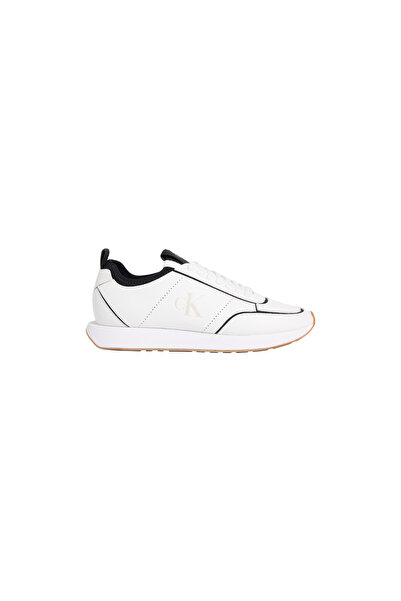 Calvin Klein HW0HW02994 01W 36 Șosetă retro de alergare cu aplicație din piele