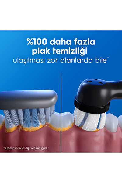 Oral-B iO2 Şarjlı/Elektrikli Diş Fırçası, 2'li Set, Siyah & Orman Yeşili, 2 Fırça Başlığı, Seyahat Kabı