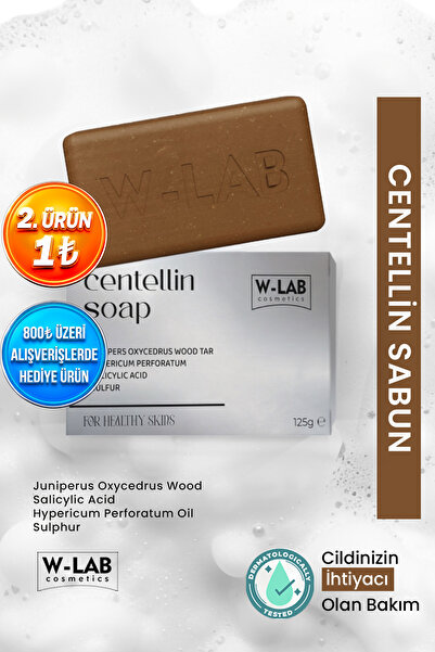 W-Lab Cosmetics Centellin Sabun 125 gr  Egzama, Pullanma, Sedef ve Kaşıntıya ...