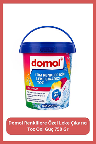 DOMOL Renklilere Özel Leke Çıkarıcı Toz Oxi Güç 750 gr