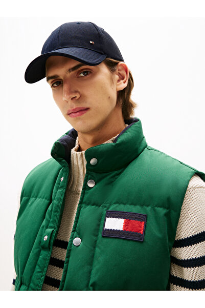 Tommy Hilfiger Męskie spodnie dresowe Space Blue Rwb z bawełny 6 paneli