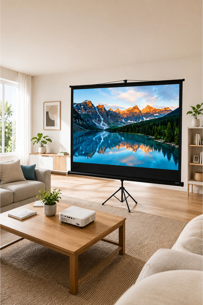 Havit PS84 Taşınabilir Ayaklı Projeksiyon Perdesi 84 inç - 200x113cm