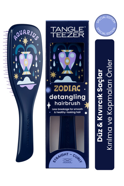 Tangle Teezer Zodiac The Ultimate Detangler Aquarius Saç Açıcı Tarak (Düz ve ...