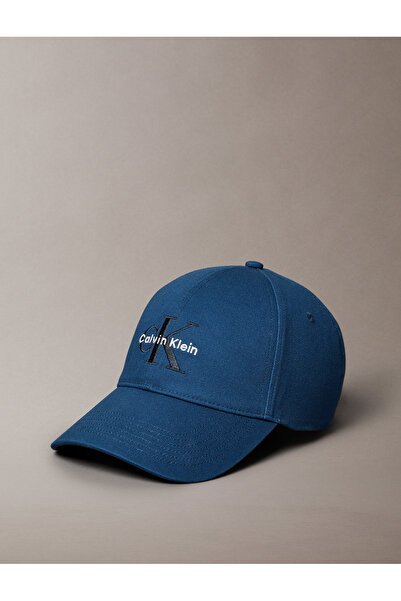 Calvin Klein Czapka z daszkiem Calvin Klein Men Blue Jean z haftowanym monogr...