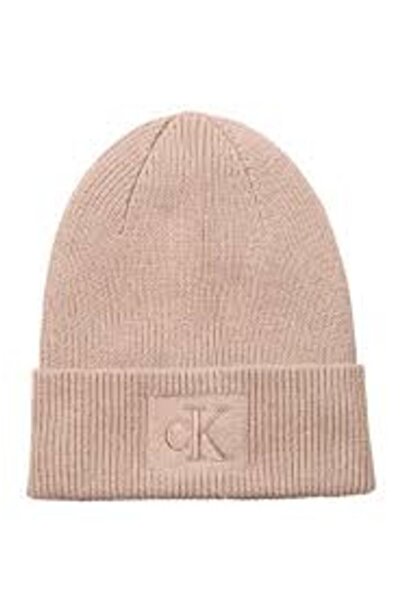 Calvin Klein ВИШИТА БАВОВНЯНА ШАПКА З РЕБРАМИ
